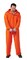 PRISONER JUMPSUIT jail convict criminal orange mens halloween costume XL